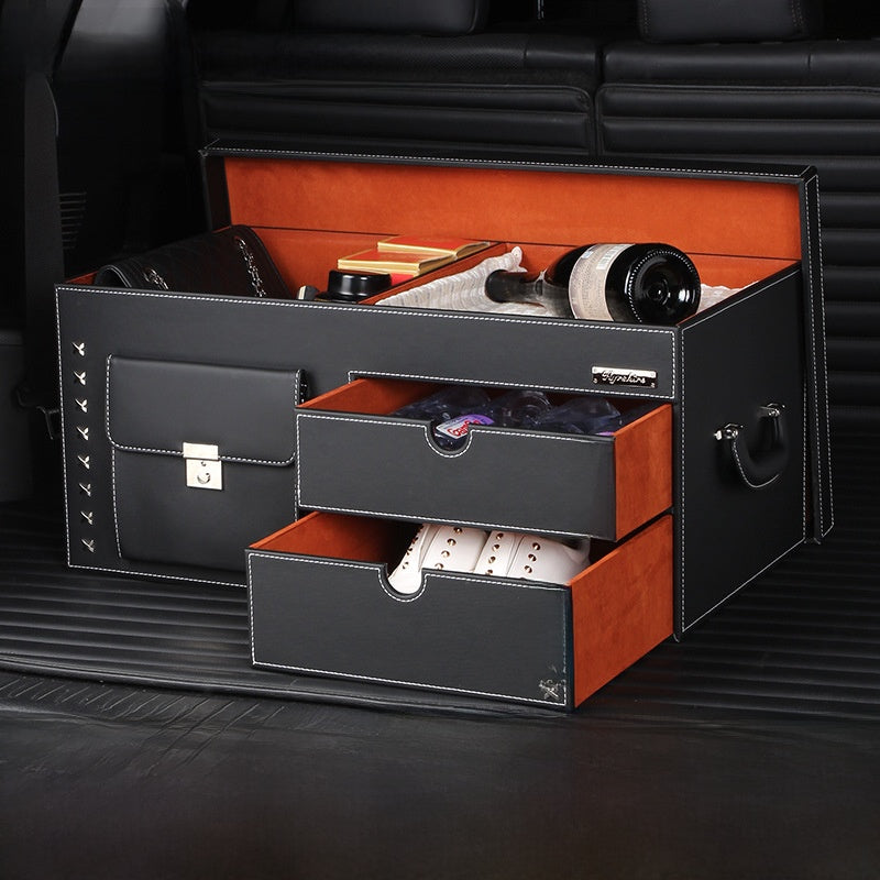 Leather Car Storage Box