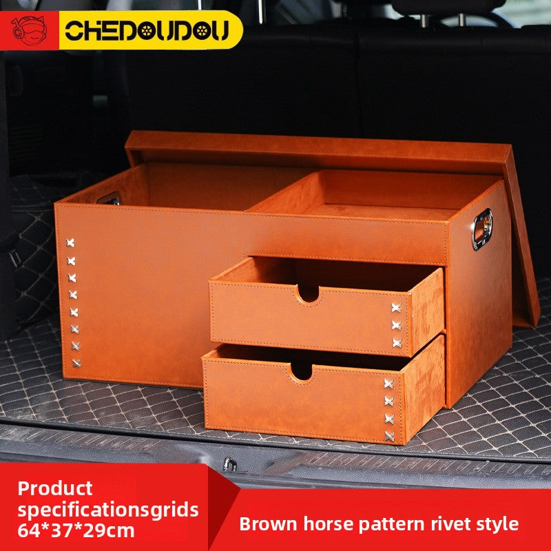 Leather Car Storage Box