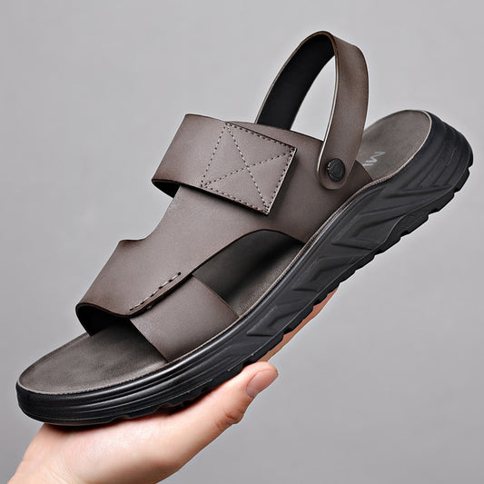 Leather casual beach sandals