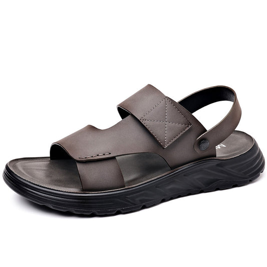 Leather casual beach sandals