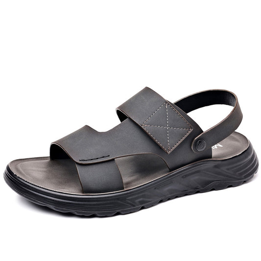 Leather casual beach sandals