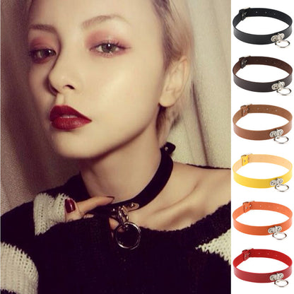 Leather Choker Necklace