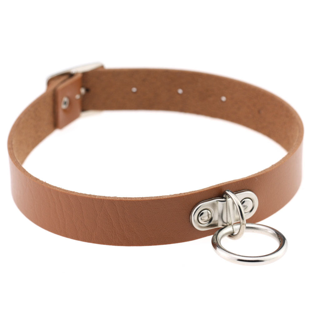 Leather Choker Necklace