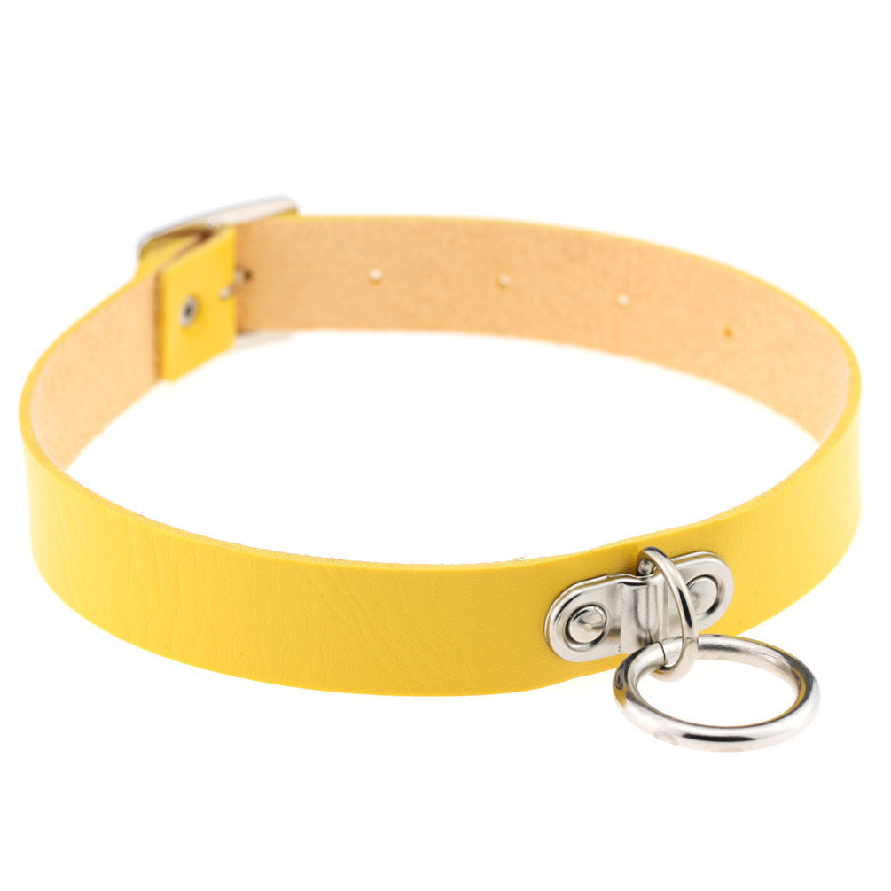Leather Choker Necklace