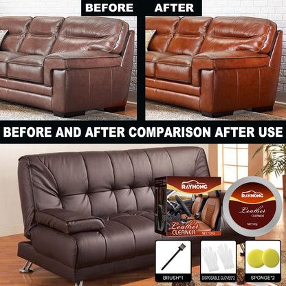 Leather Cleaning and Repair Cream for Furniture and Apparel