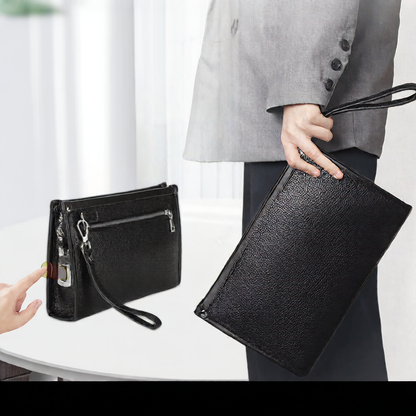 leather clutch