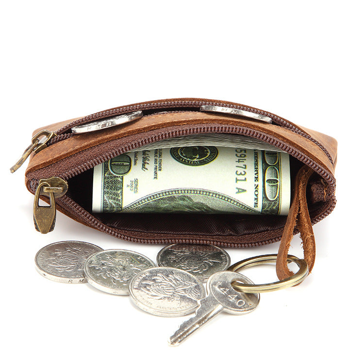 Leather coin purse