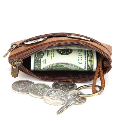 Leather coin purse