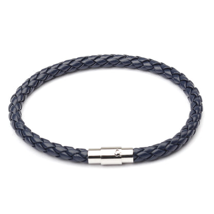 Leather cord woven bracelet