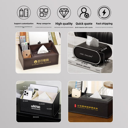 Leather Cosmetic Organizer Storage Box