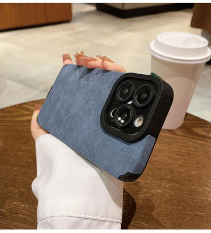 Leather-covered iPhone case