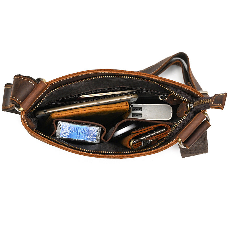 Leather crossbody bag