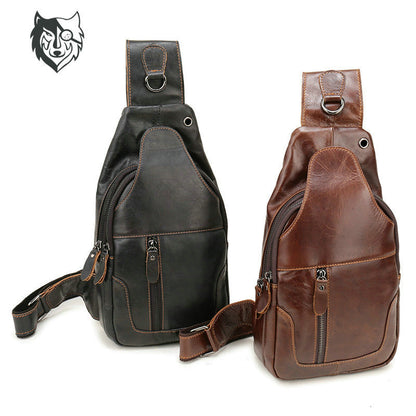 Leather crossbody bag