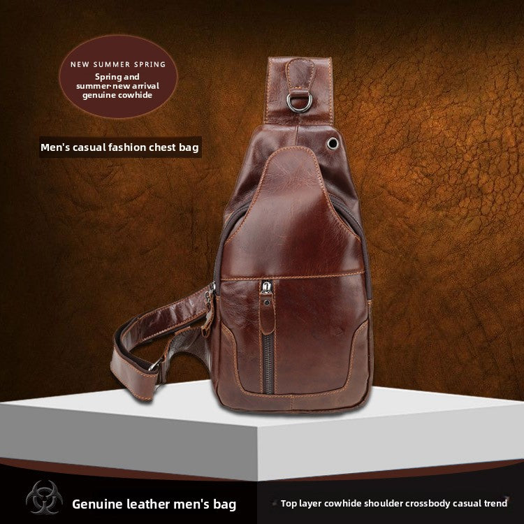 Leather crossbody bag