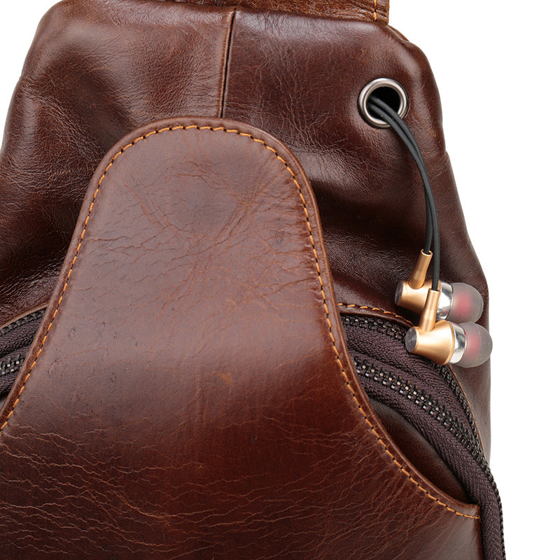 Leather crossbody bag