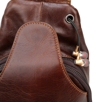 Leather crossbody bag