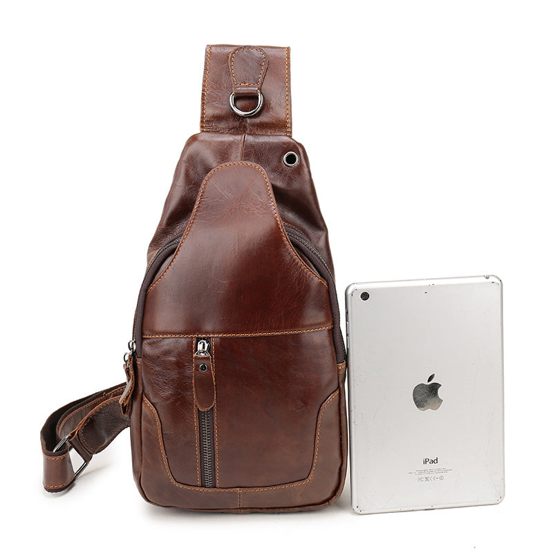 Leather crossbody bag