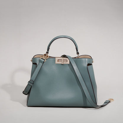 Leather crossbody handbag