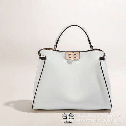 Leather crossbody handbag