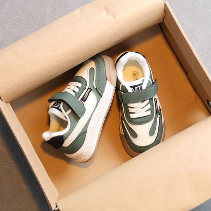 Leather Dexun casual shoes for small and medium-sized boys