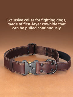 Black Leather Tactical Collar