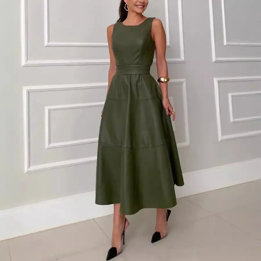 Leather dress