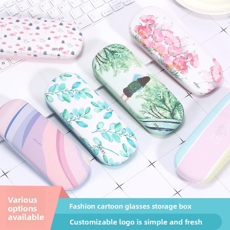Leather eyeglass case