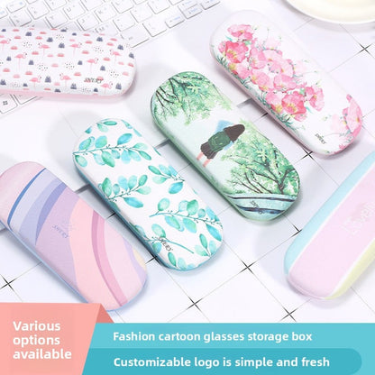 Leather eyeglass case