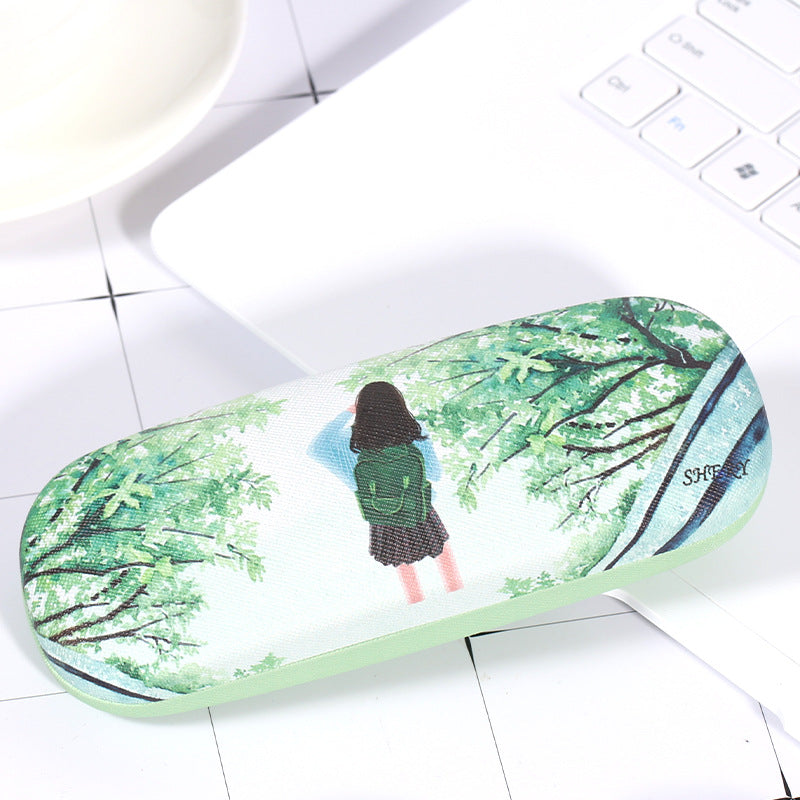Leather eyeglass case