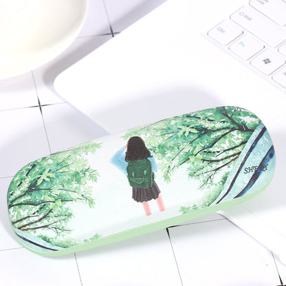 Leather eyeglass case