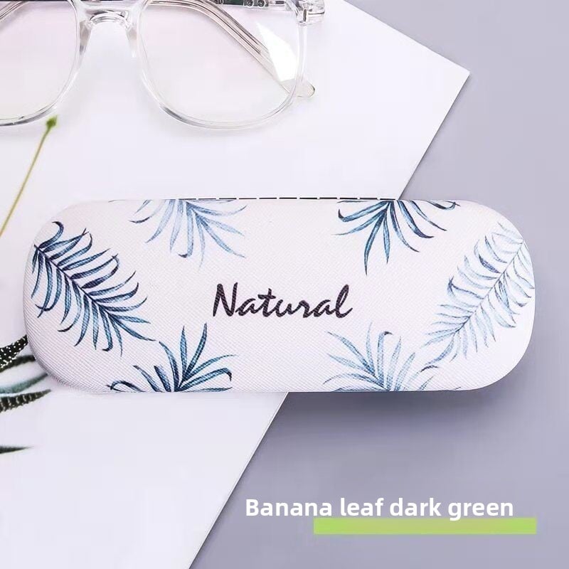Leather eyeglass case