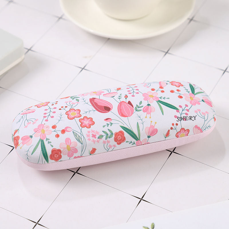 Leather eyeglass case