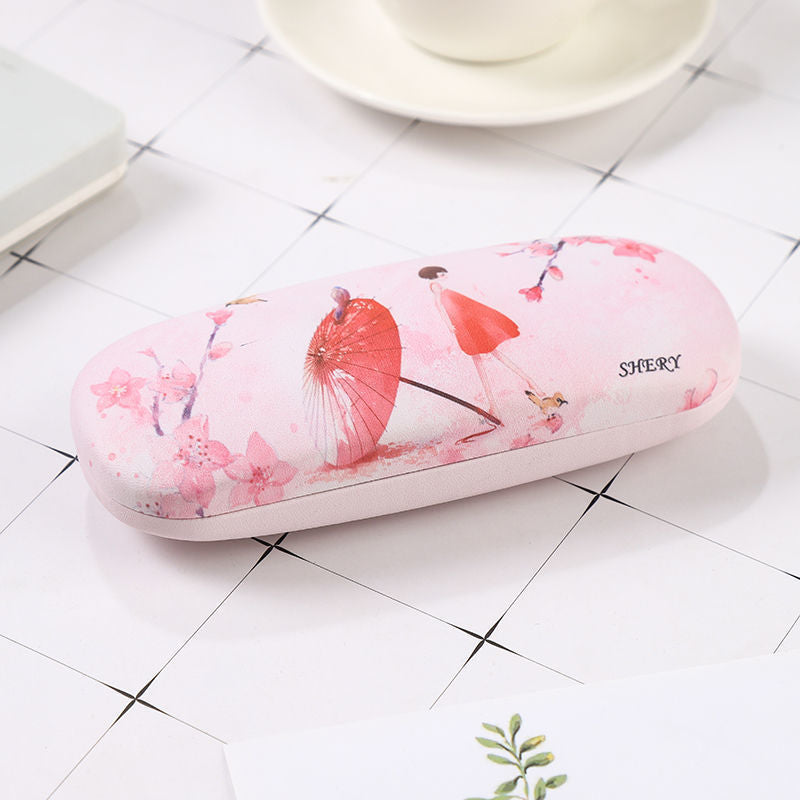 Leather eyeglass case