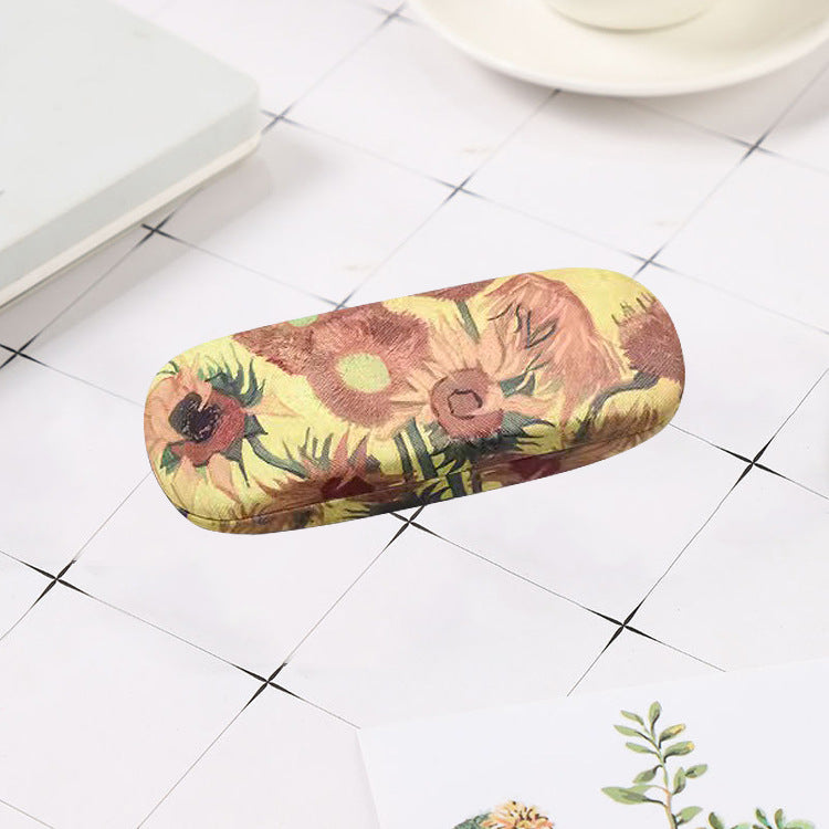 Leather eyeglass case