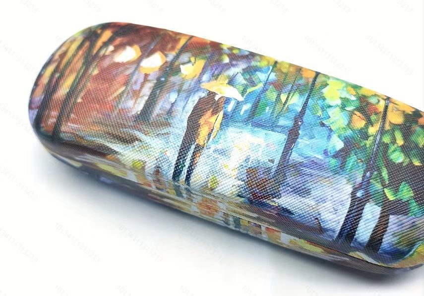 Leather eyeglass case