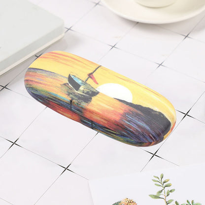 Leather eyeglass case
