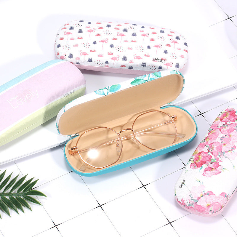 Leather eyeglass case
