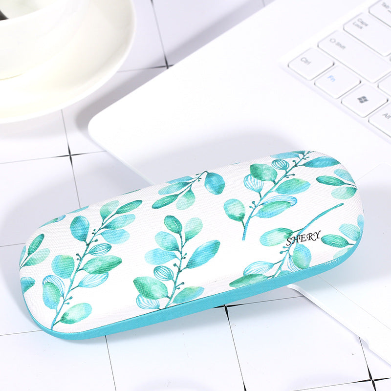Leather eyeglass case