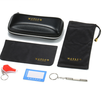 Leather Eyeglass Case Set