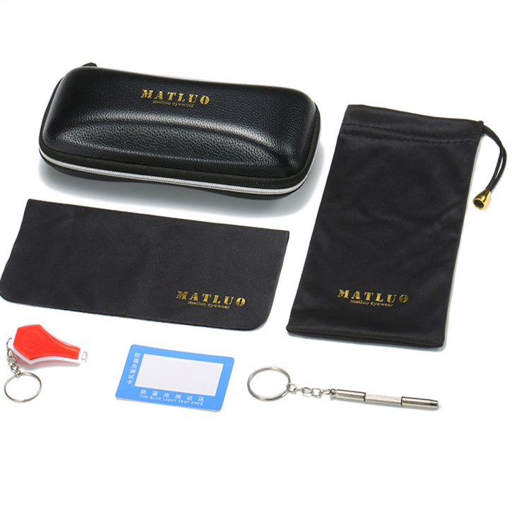 Leather Eyeglass Case Set