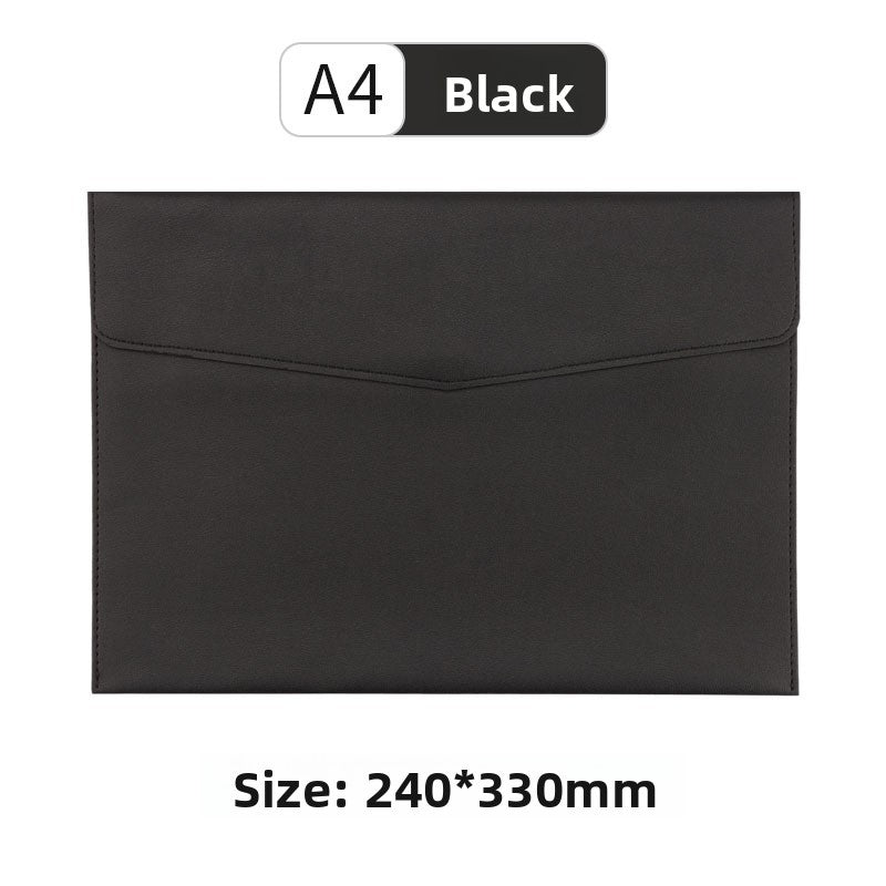 Leather file storage bag