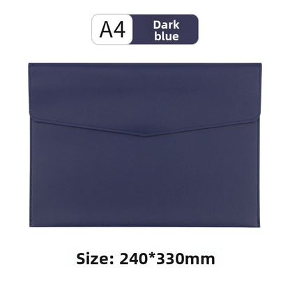 Leather file storage bag