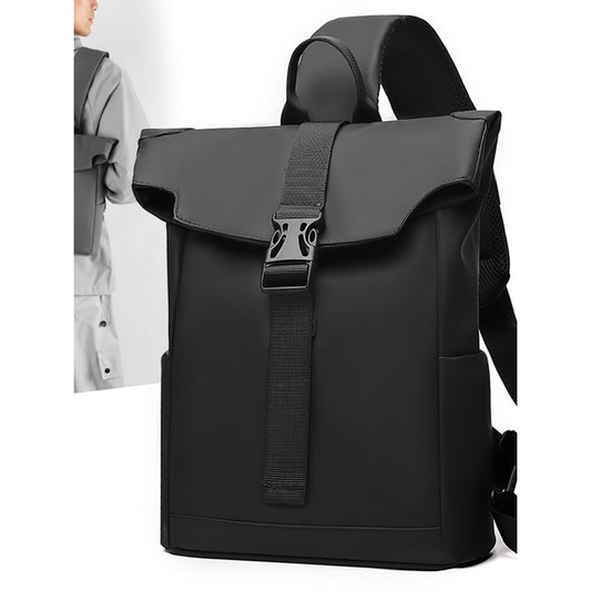 Leather Film Crossbody Bag for Men
