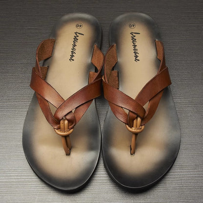 Leather Flip Flops