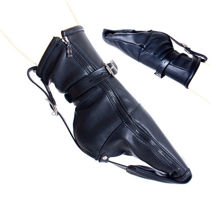 Leather Foot Restraint Bag for Adult Use