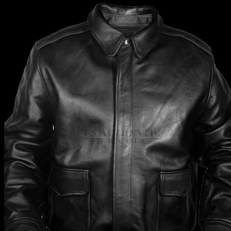 Leather Fur Collar Jacket