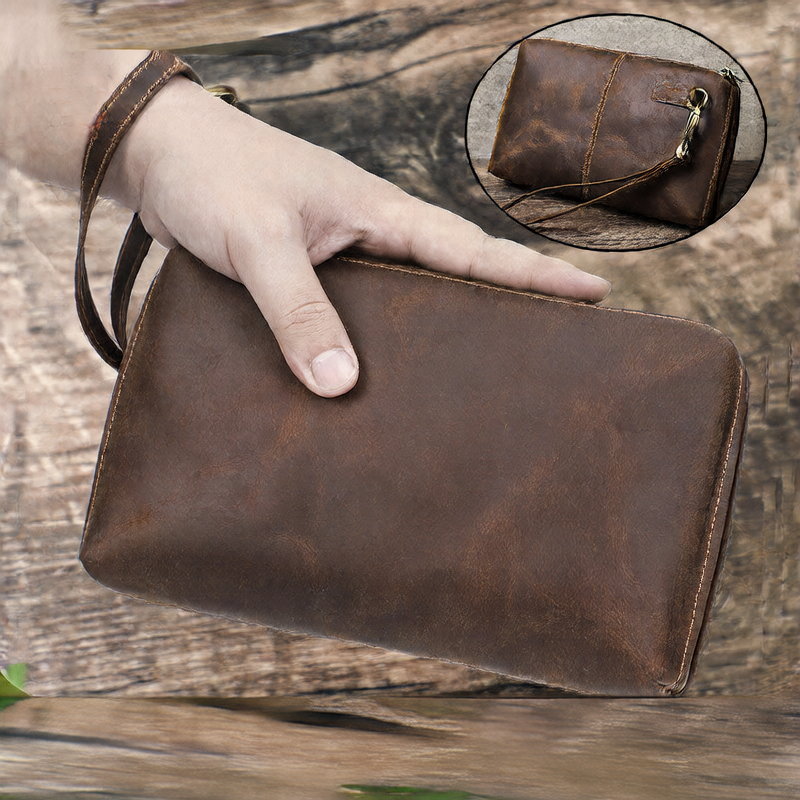 leather hand bag