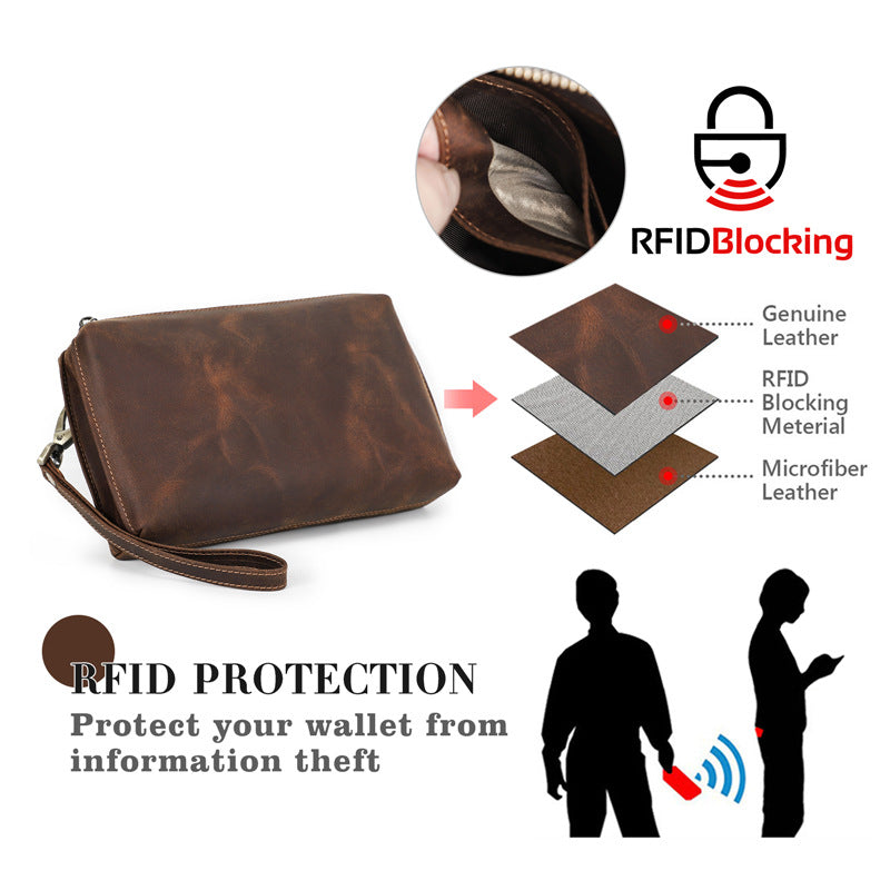 leather hand bag