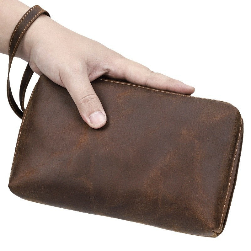 leather hand bag