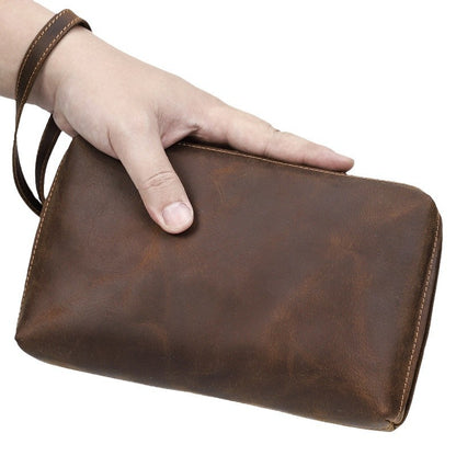 leather hand bag